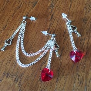 New💕Key To My Heart Double Piercing Earrings